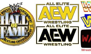 WWE Hall Of Fame And AEW Logo WrestleFeed App