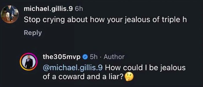 MVP Calls Triple H A Coward & A Liar