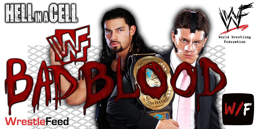 Roman Reigns And Cody Rhodes 1 Bad Blood Hell In A Cell WrestleFeed App