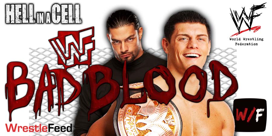 Roman Reigns And Cody Rhodes 3 Bad Blood Hell In A Cell WrestleFeed App
