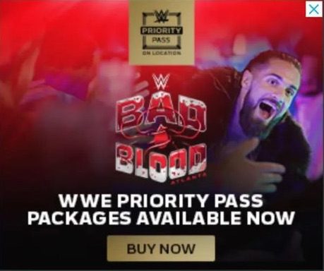 Seth Rollins Bad Blood Priority Pass