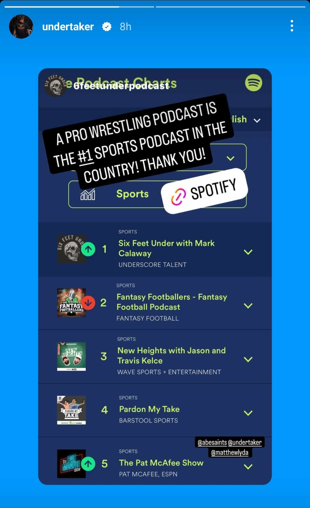 Undertaker Six Feet Under With Mark Calaway Podcast No. 1 Sports Podcast In USA