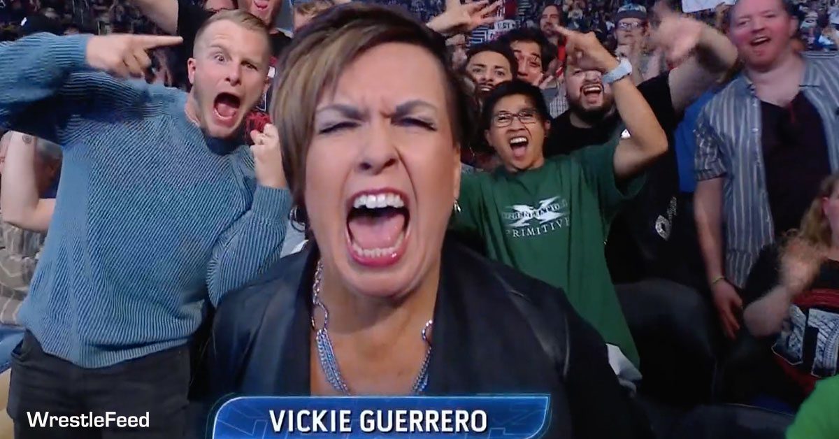Vickie Guerrero Screaming Angry Face WWE SmackDown Return September 13 2024 WrestleFeed App