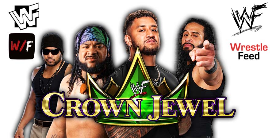 Bloodline Tanga Loa Jacob Fatu Solo Sikoa Tama Tonga Crown Jewel 1 WrestleFeed App