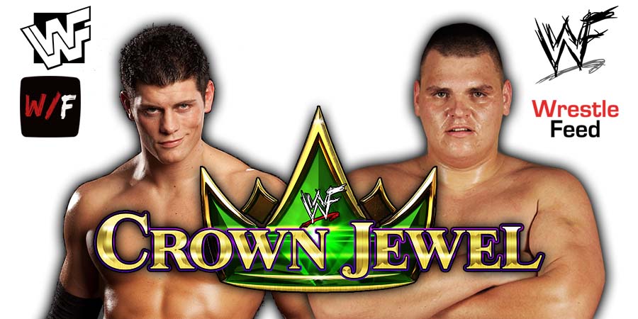Cody Rhodes Vs Gunther WALTER Crown Jewel 3 WrestleFeed App