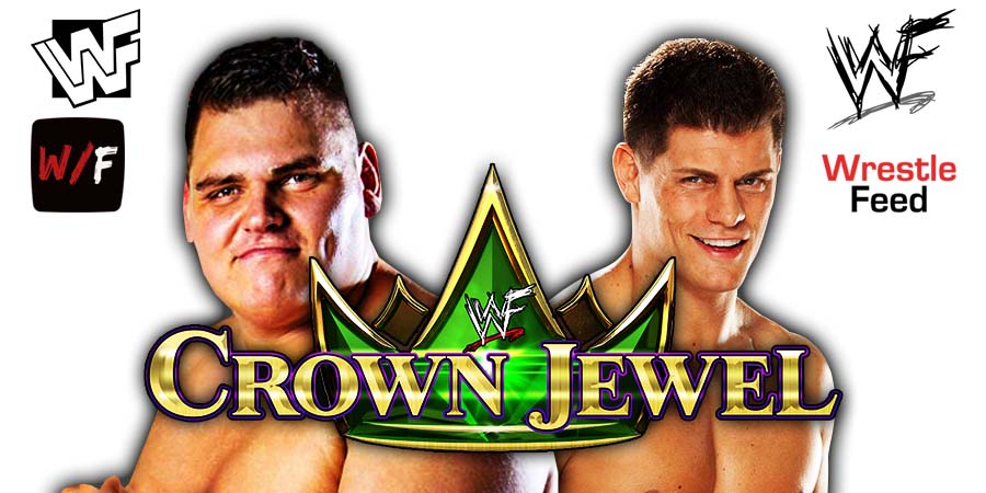 Gunther WALTER Vs Cody Rhodes Crown Jewel 7 WrestleFeed App