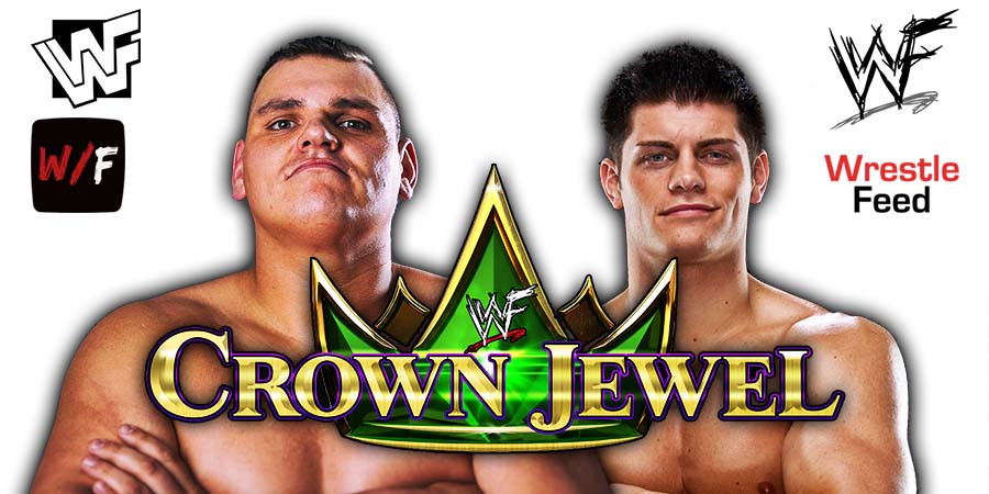 Gunther WALTER Vs Cody Rhodes Crown Jewel 8 WrestleFeed App