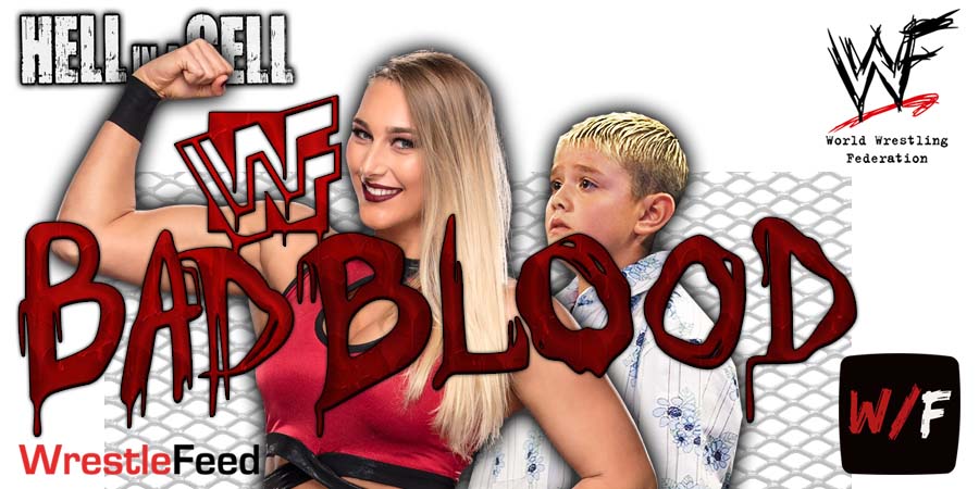 Rhea Ripley And Dominik Mysterio Bad Blood Hell In A Cell HIAC 1 WrestleFeed App