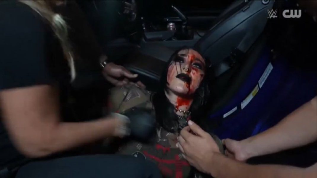 Rhea Ripley Busted Open Bleeding Blood WWE NXT October 29 2024