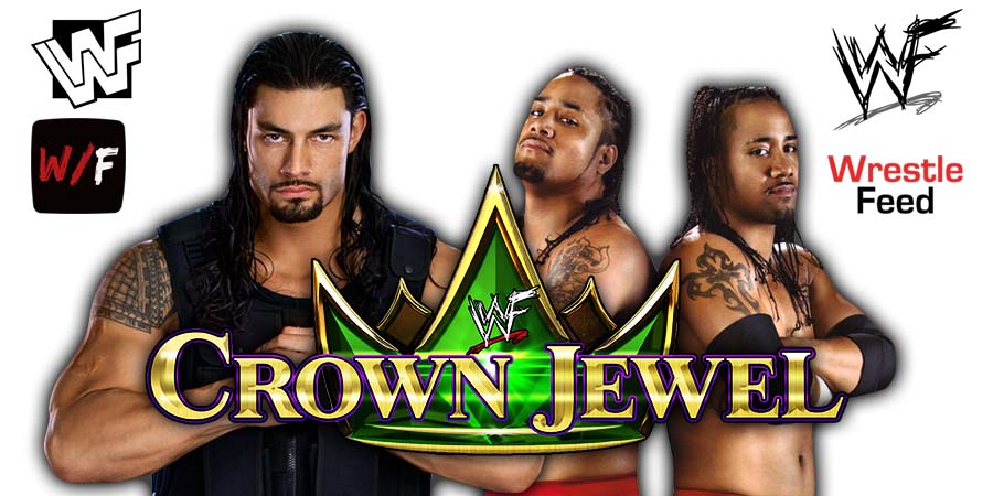 Roman Reigns Uso Brothers Twins Usos Jey Jimmy Crown Jewel 2 WrestleFeed App