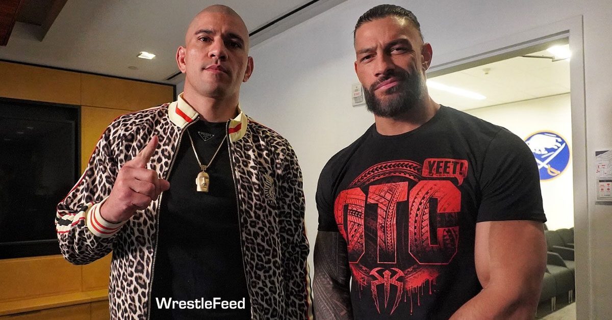 Alex Pereira Roman Reigns Size Height Difference Comparison UFC WWE WrestleFeed App