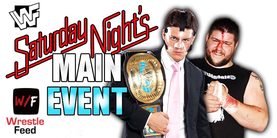 Cody Rhodes Vs Kevin Owens Saturday Night's Main Event 3 WWE WWF WrestleFeed App