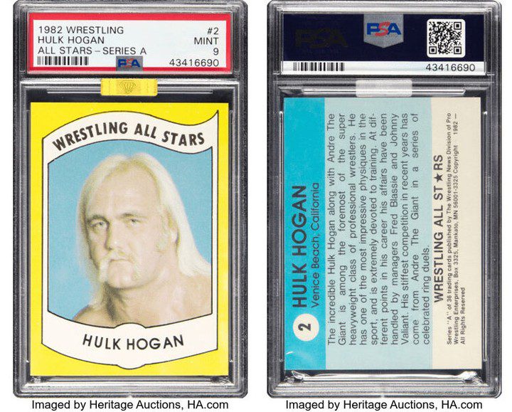Hulk Hogan 1982 Wrestling All-Stars Card