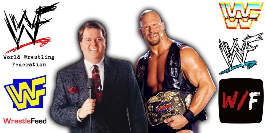 Jim Ross And Stone Cold Steve Austin Tag Champion Article Pic WrestleFeed App