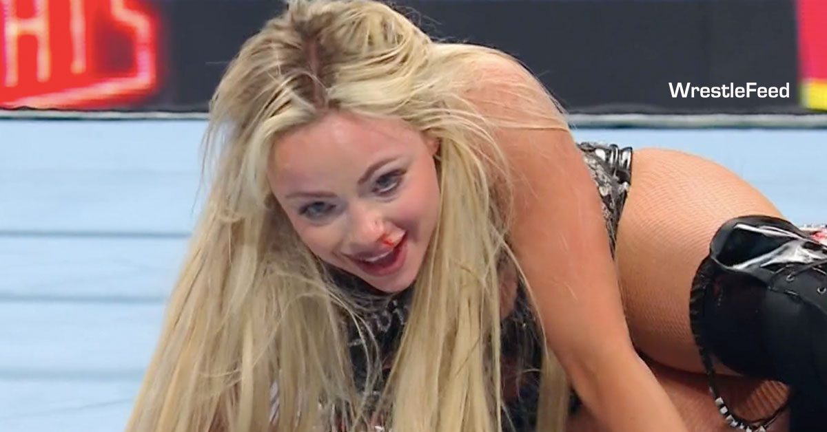 Liv Morgan Bleeding Busted Open From Nose WWE Saturday Night's Main Event 2024 WrestleFeed App