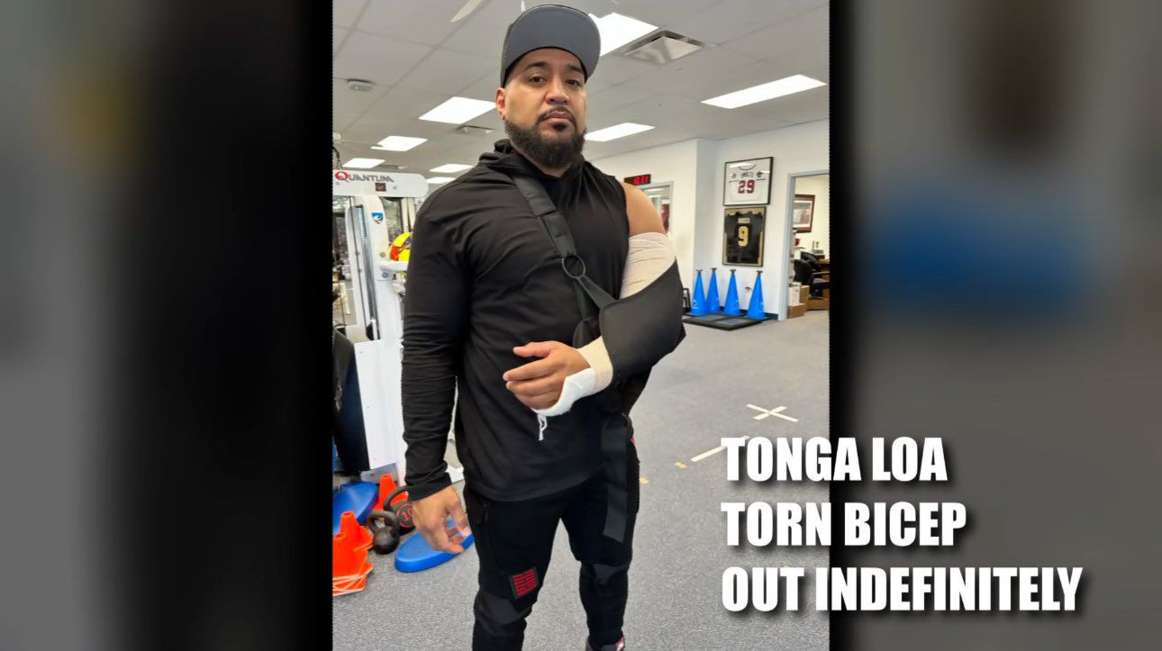 Tonga Loa Torn Biceps WWE Survivor Series 2024