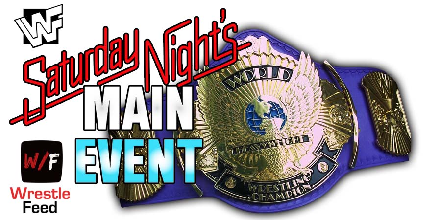 WWF Winged Eagle World Championship Title Belt SNME WWE Saturday Night's Main Event 1 Article Pic WrestleFeed App