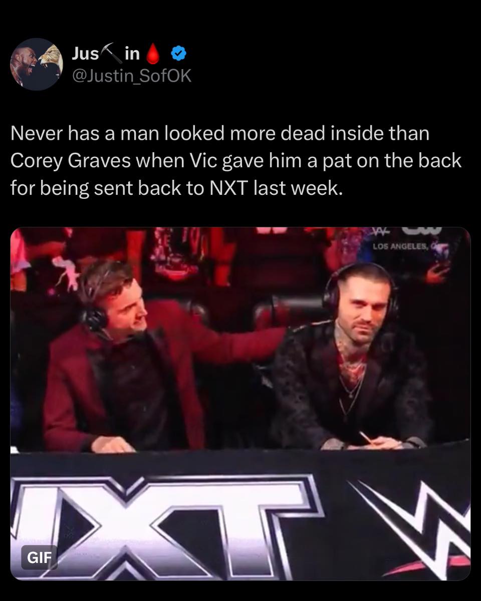 Corey Graves Disappointed NXT Move 2025