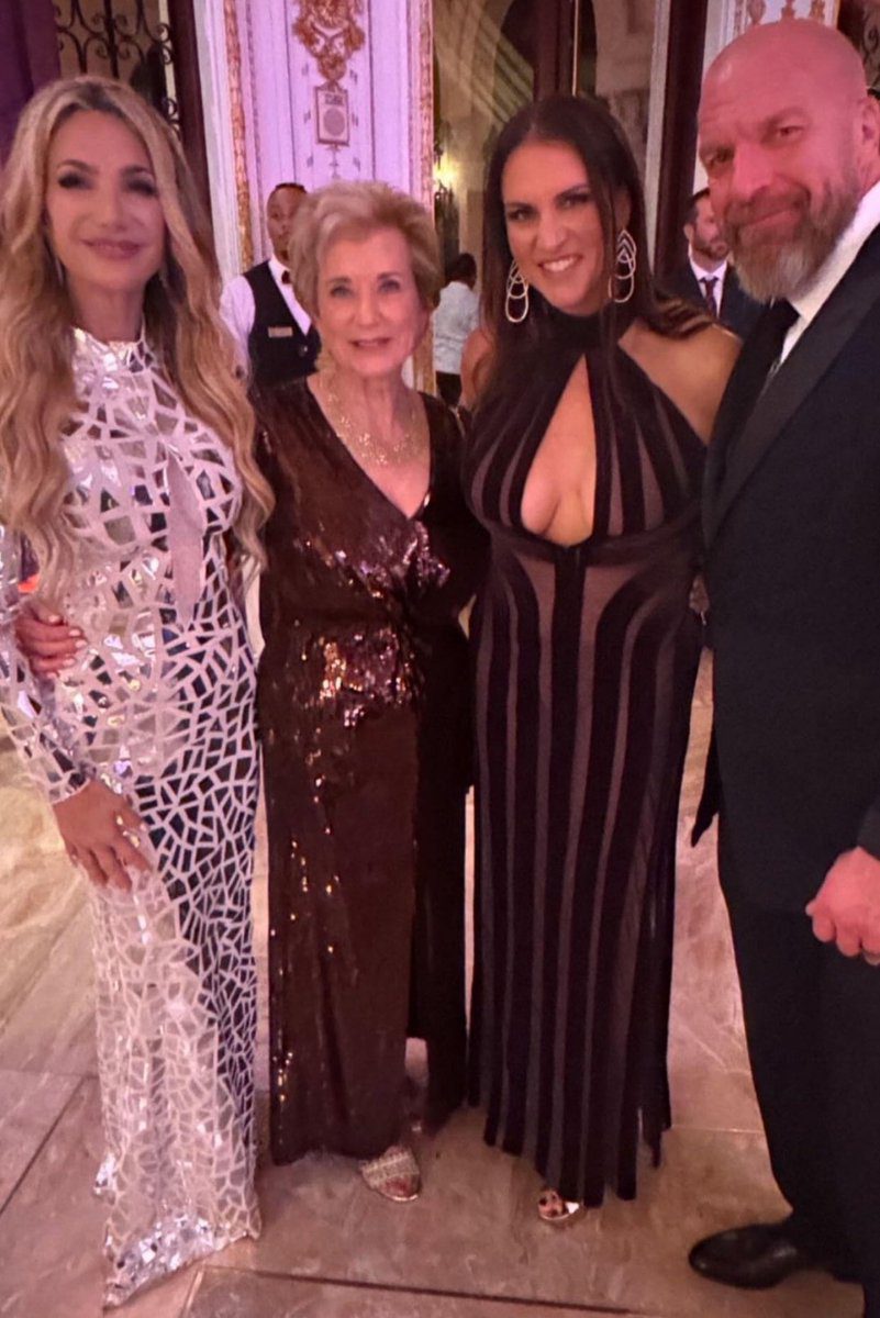 Linda McMahon Stephanie McMahon Triple H Mar-A-Lago December 31 2024