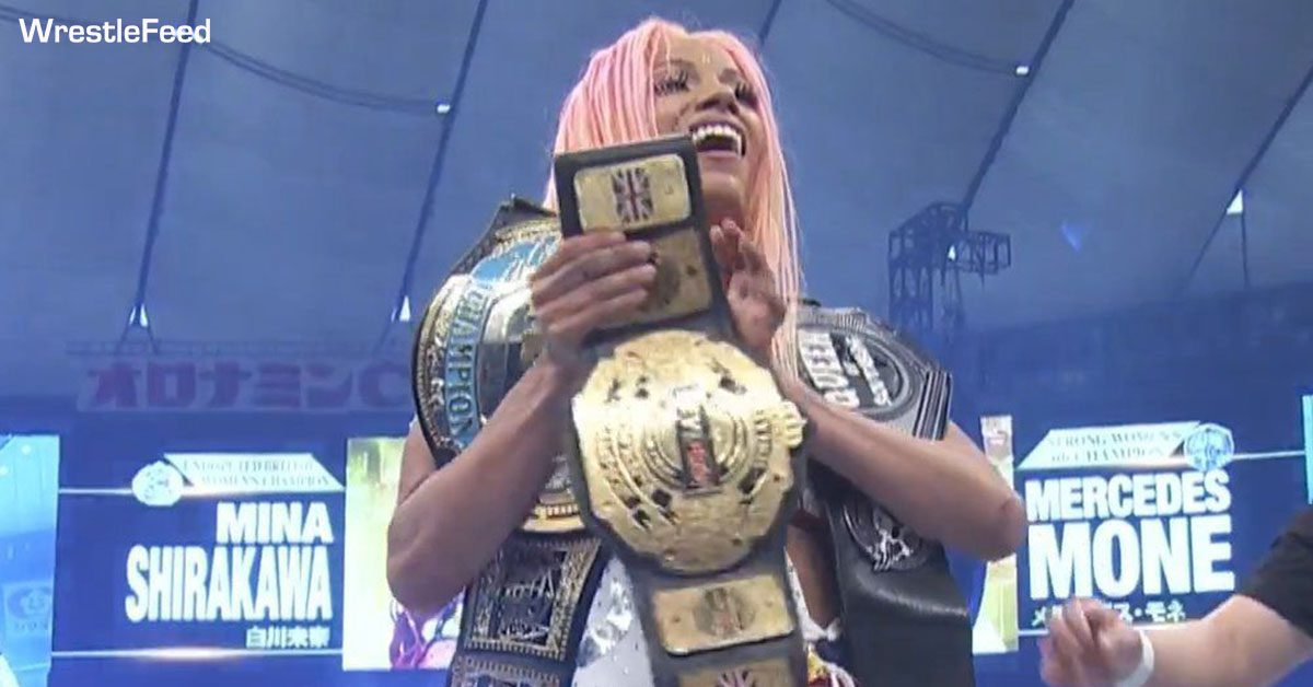 Mercedes Mone Sasha Banks Triple Champion NJPW x AEW Wrestle Dynasty 2025 WrestleFeed App