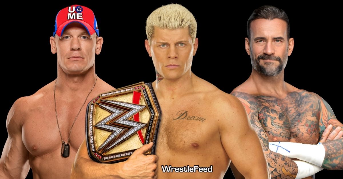 John Cena WWE Champion Cody Rhodes CM Punk WrestleMania 41 Triple Threat Match Rumors WrestleFeed App