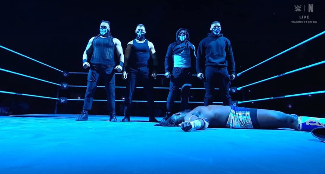 NXT 4 Mystery Men Faction Attack Oba Femi Vengeance Day 2025