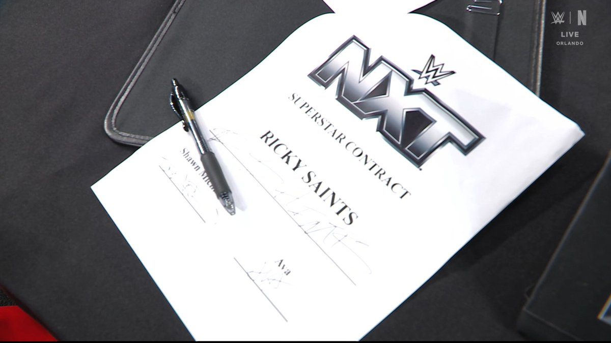 Ricky Saints signs WWE NXT contract