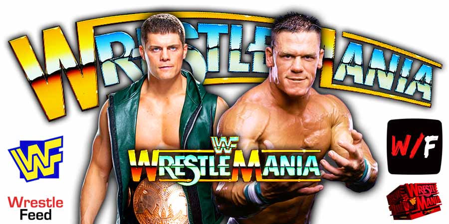 Cody Rhodes Vs John Cena WrestleMania WWE 11 PLE 2025 WrestleFeed App