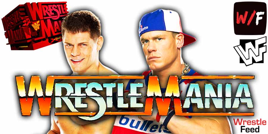 Cody Rhodes Vs John Cena WrestleMania WWE 12 PLE 2025 WrestleFeed App