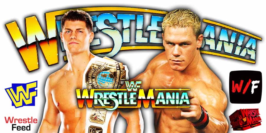 Cody Rhodes Vs John Cena WrestleMania WWE 8 PLE 2025 WrestleFeed App
