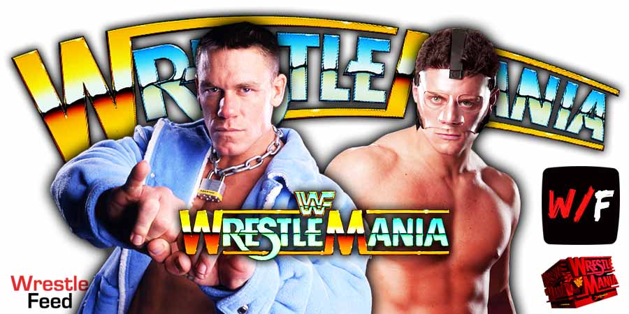 John Cena Vs Cody Rhodes WrestleMania WWE 1 PLE 2025 WrestleFeed App