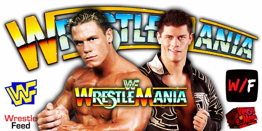 John Cena Vs Cody Rhodes WrestleMania WWE 4 PLE 2025 WrestleFeed App