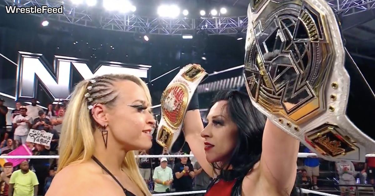 Jordynne Grace Stephanie Vaquer NXT Women's North American Double Champion March 25 2025 WrestleFeed App