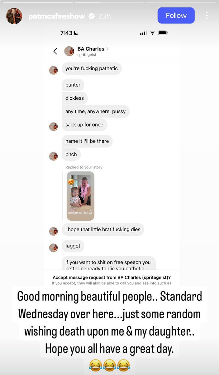Pat McAfee Daughter Death Threats After WWE Elimination Chamber 2025