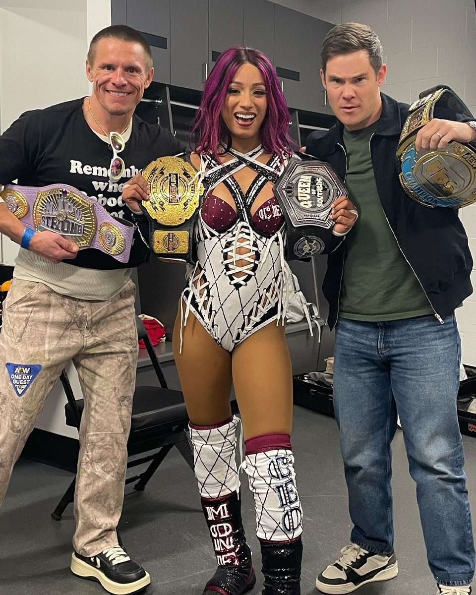 Tony Cavalero Mercedes Mone Sasha Banks Adam DeVine AEW Revolution 2025