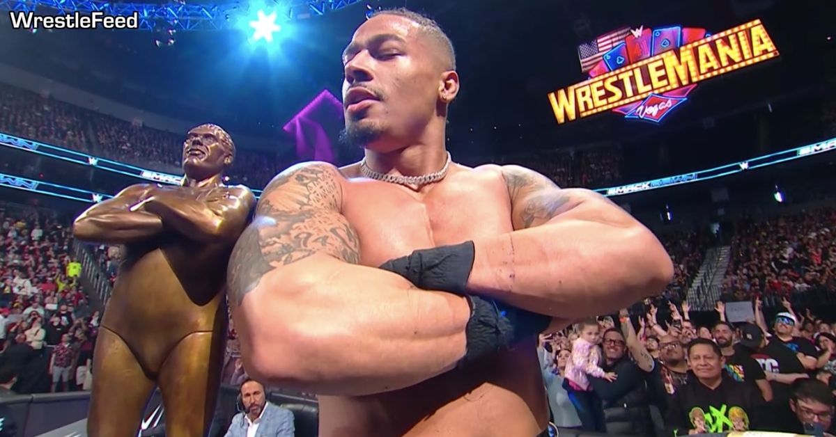 Carmelo Hayes wins Andre The Giant Memorial Battle Royal 2025 WrestleFeed App