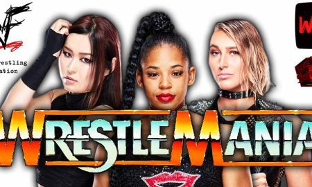 Iyo Sky Vs Bianca Belair Vs Rhea Ripley WrestleMania Match 2 WWE WrestleFeed App