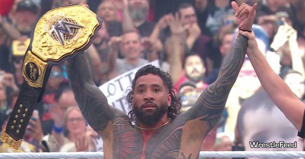 Jey Uso Wins The World Heavyweight Championship At WrestleMania 41 WrestleFeed App