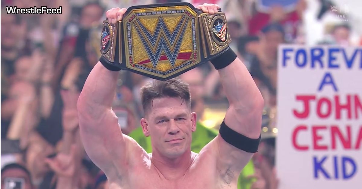 John Cena Wins WWE Championship WrestleMania 41 WrestleFeed App