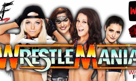 Liv Morgan & Raquel Rodriguez Vs Bayley & Lyra Valkyria WrestleMania Match 1 WrestleFeed App