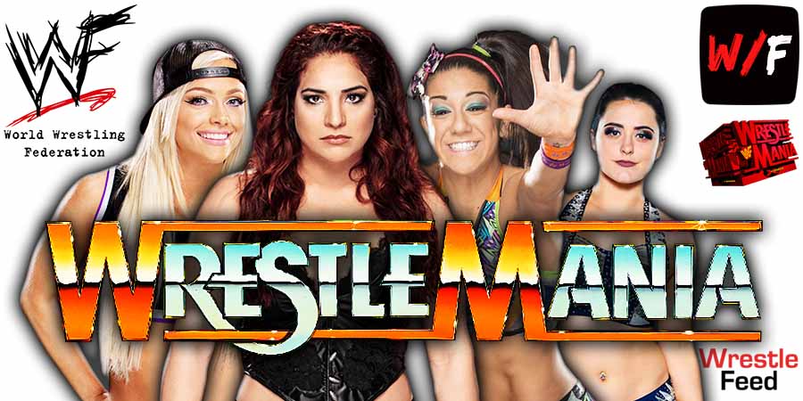 Liv Morgan & Raquel Rodriguez Vs Bayley & Lyra Valkyria WrestleMania Match 2 WrestleFeed App
