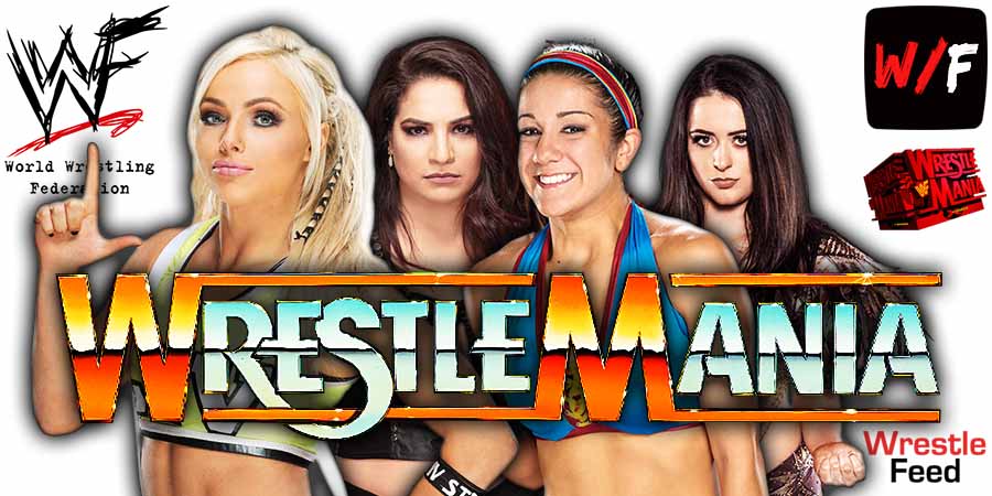 Liv Morgan & Raquel Rodriguez Vs Bayley & Lyra Valkyria WrestleMania Match 3 WrestleFeed App