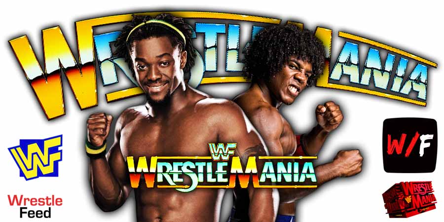 New Day Kofi Kingston Xavier Woods WrestleMania Match 1 WrestleFeed App