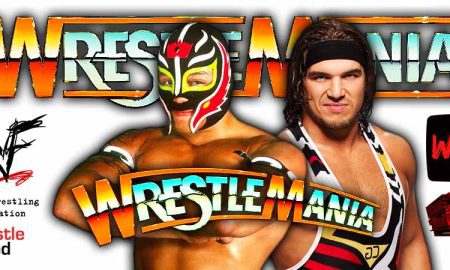 Rey Mysterio Vs El Grande Americano Chad Gable WrestleMania Match 1 WrestleFeed App