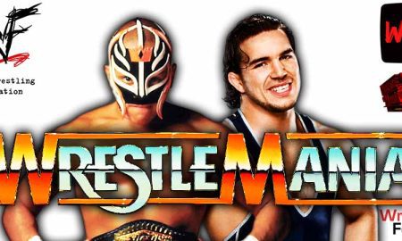 Rey Mysterio Vs El Grande Americano Chad Gable WrestleMania Match 2 WrestleFeed App