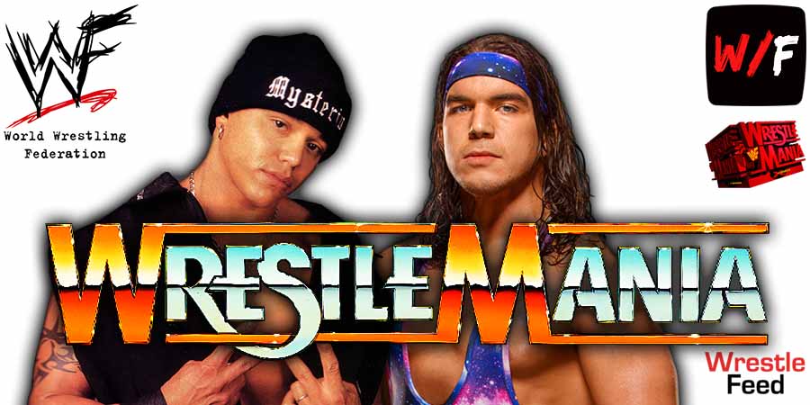 Rey Mysterio Vs El Grande Americano Chad Gable WrestleMania Match 3 WrestleFeed App