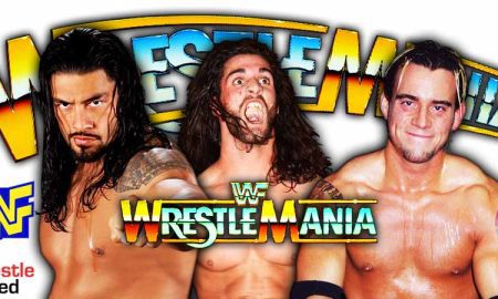 Roman Reigns Vs CM Punk Vs Seth Rollins WrestleMania Match 4 WWE WrestleFeed App
