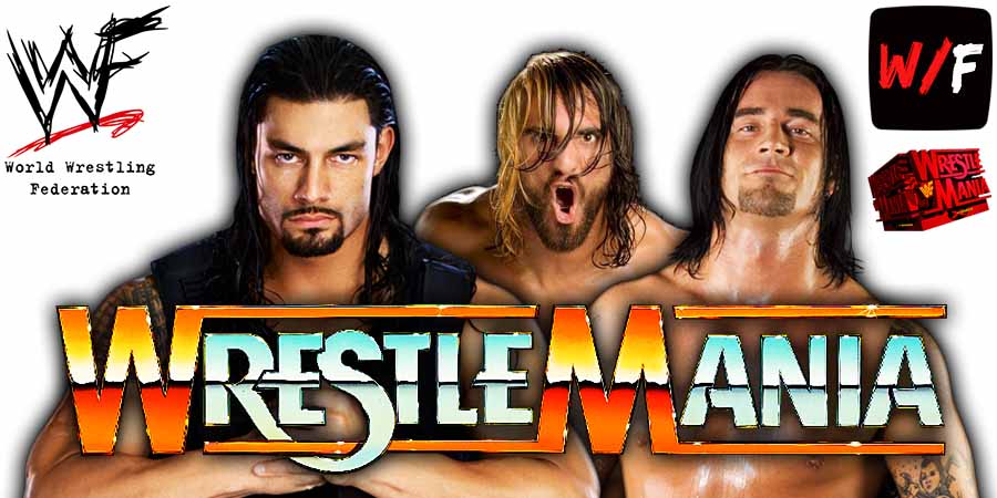 Roman Reigns Vs CM Punk Vs Seth Rollins WrestleMania Match 6 WWE WrestleFeed App