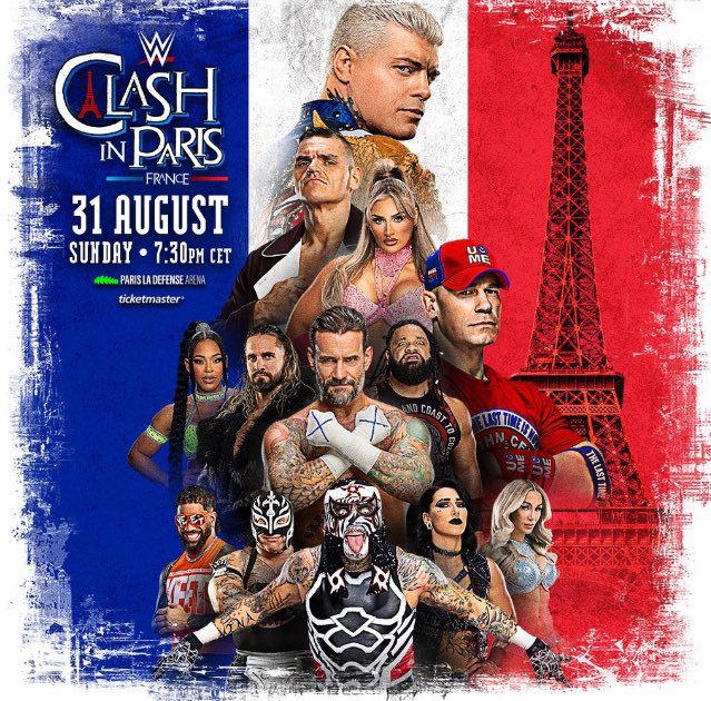 WWE Clash In Paris 2025 Poster John Cena
