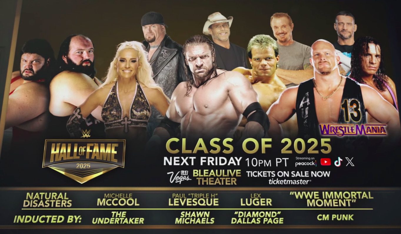 WWE Hall Of Fame 2025 Inductees & Inductors